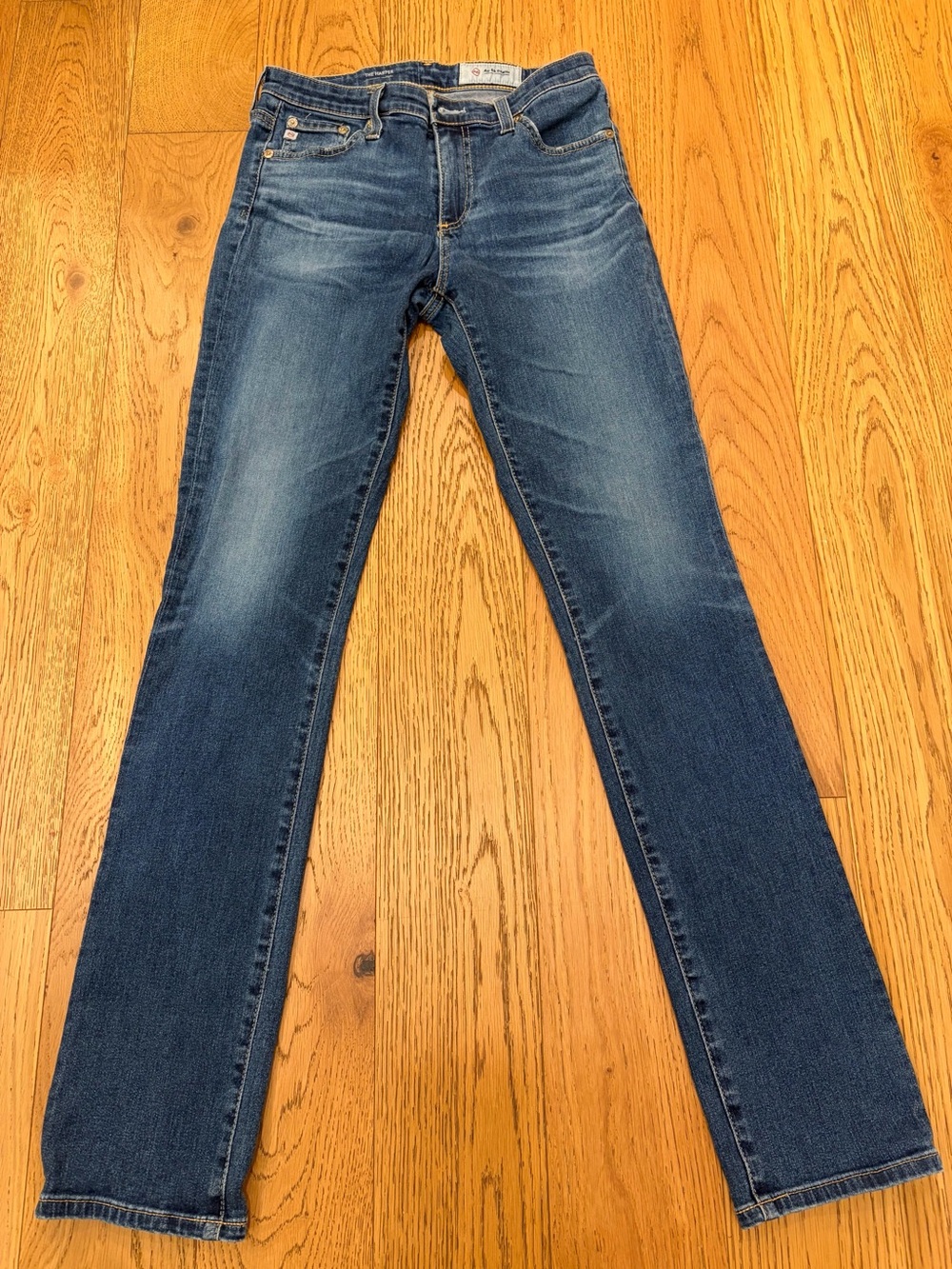 AG Adriano Goldschmied Harper Jeans Womens 27R Dark Wash Essential Straight